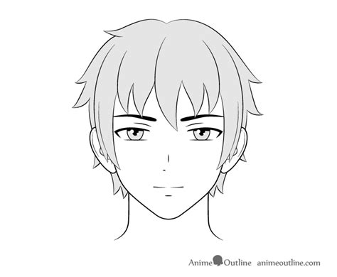 Draw Anime Face Boy Manga