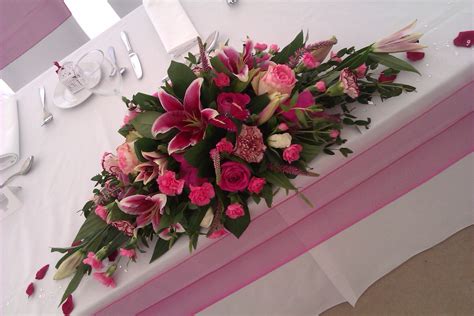 Fresh Flower Top Table Arrangement Flower Arrangements