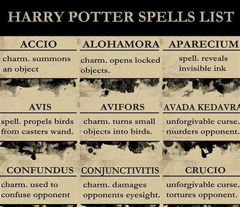 Lily potter sacrificed herself to save him the night she was killed by lord voldemort. List of Spells | Harry Potter Amino