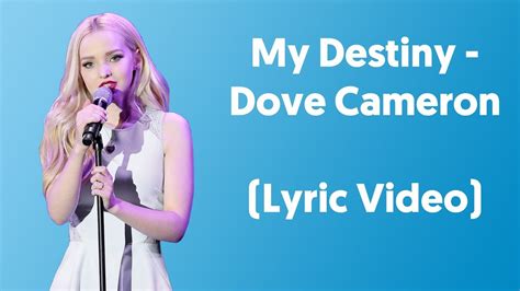 Dove Cameron My Destiny Lyrics Video From Liv And Maddie Youtube