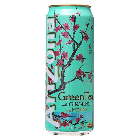 Arizona Green Tea With Ginseng And Honey 1x 680ml Usa Drinks Ihr