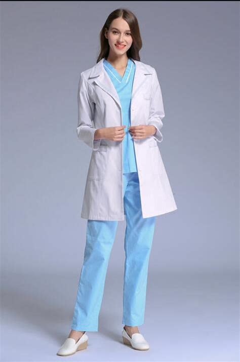 New Women Medical Lab Coats Quality Doctor Nurse Uniform Hospital Nursing Scrub Overalls Long