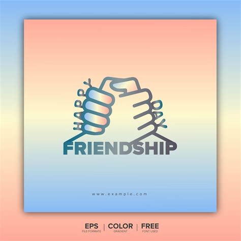 Premium Vector Happy Friendship Day Post Design Vector With Hand In Hand