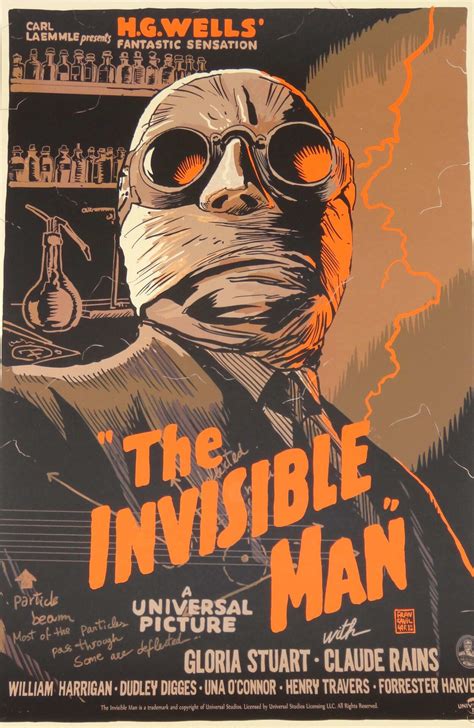 Invisible Man Horror Movie Posters Classic Horror Movies Old Movie Posters