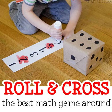Roll And Cross Math Game Busy Toddler
