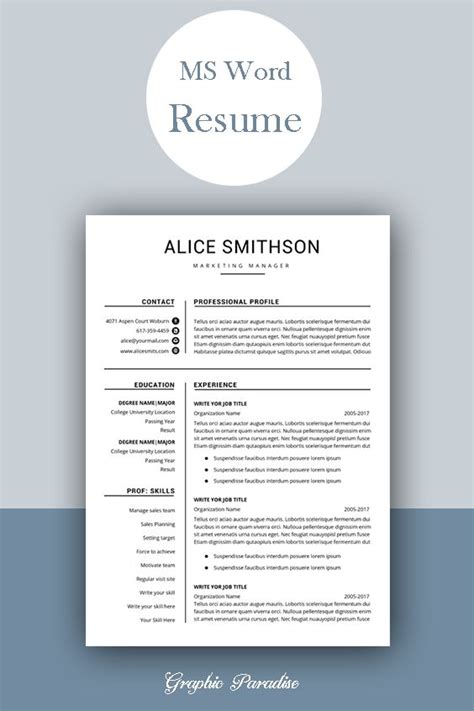 Click the link and check. Resume design template modern | Resume template word free ...