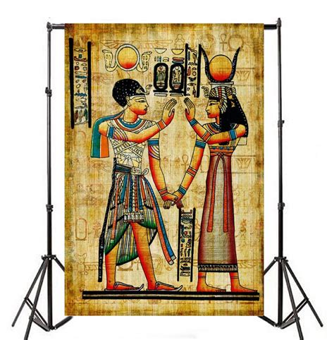 Baocicco 3x5ft Ancient Egyptian Scroll Backdrop Egyptian Mural Photography Background Egypt
