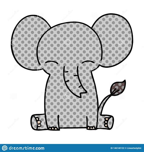 comic book style quirky cartoon elephant stock vector illustration of elephant crazy 146140122