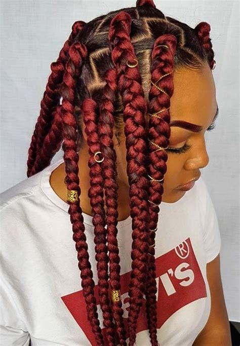 61 Best Jumbo Box Braids Hairstyles Page 3 Of 6 Stayglam