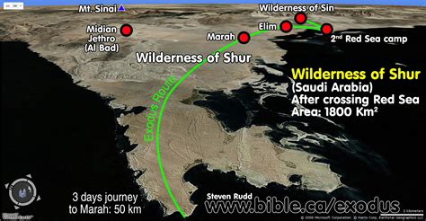 The Exodus Route Wilderness Of Shur