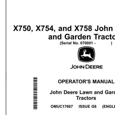 John Deere Lawn Tractor L100 L110 L118 L120 L130 Operators Manual