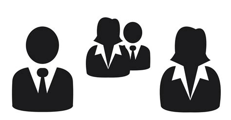 Set Of Business People Icons 11186849 Vector Art At Vecteezy