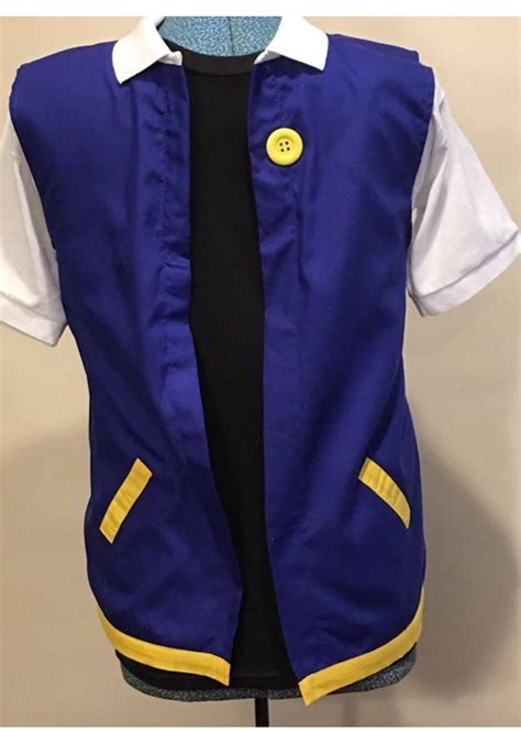 Pokemon Ash Jacket Ash Ketchum Vest Pokemon Original Trainer Costume