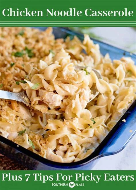 You can find easy healthy vegetarian recipes for picky eater kids, that are flavorful and satisfying for adults too! Chicken Noodle Casserole - and 7 tips for picky eaters ...