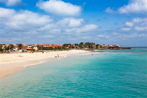 Santa Maria Beach In Sal Island Cape Verde Cabo Verde Stock Image