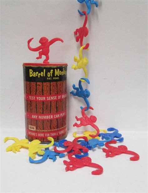 Vintage Barrel Of Monkeys Game 1965 Lakeside By Retrogal415 Barrel Of