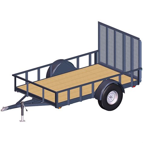 Heavy Duty Trailer Plans 6 X 10 6000 Lbs Or 7000 Lbs Capacity