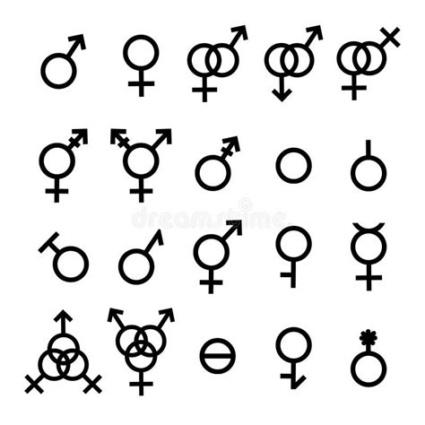 Symbols Of Sexual Orientation Stock Vector Illustration Of Homosexual