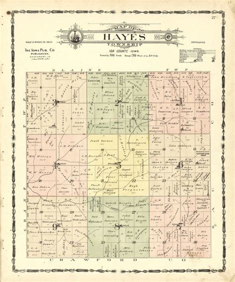 Map Of Hayes Township Library Of Congress