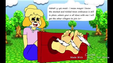 Animal Crossing Isabelle And Her Feet Getting Tickled Youtube