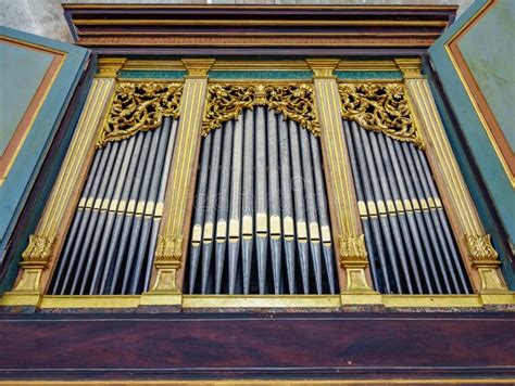 Church Organ Pipes Stock Photo Image Of Objects Silver 97206524