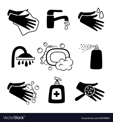 Crmla Black And White Clipart Of Washing Hands