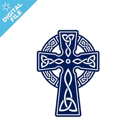 Celtic Knot Cross Set Of 25 Svgdxfpngpdf Cut Files Etsy