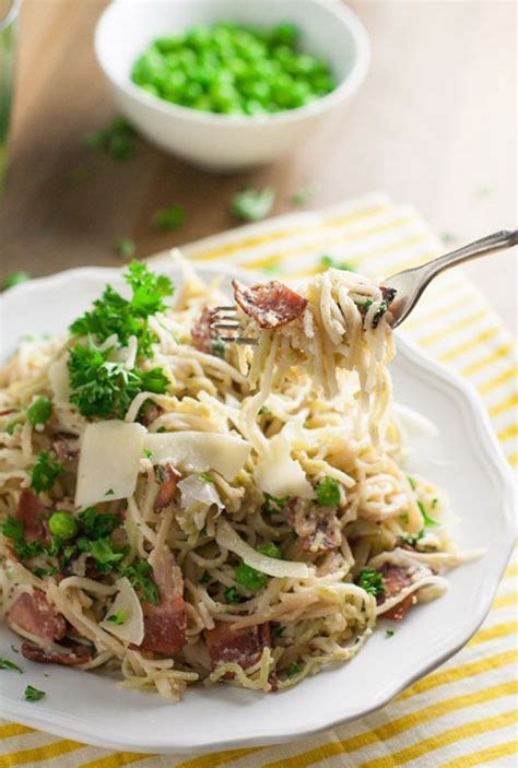 I was in the mood for angel hair pasta but will certainly use other alternatives as this dish will be making another appearance on my table soon! Light Angel Hair Carbonara | Recipe | Best pasta recipes ...