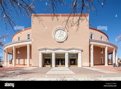 New Mexico State Capitol Roundhouse Santa Fe Stock Photo Alamy