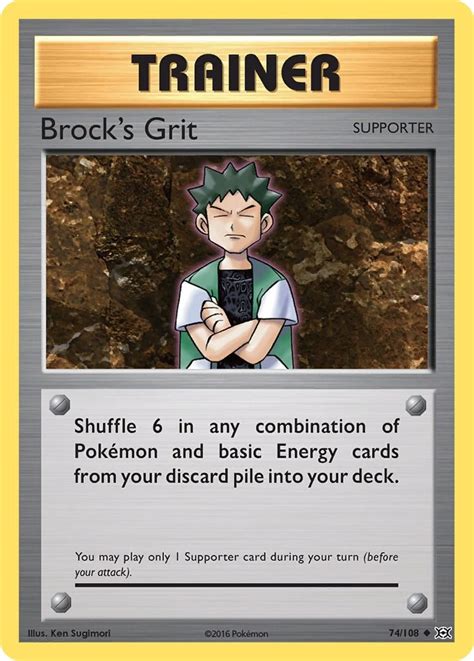 Brocks Grit Xy Evolutions Pokemon