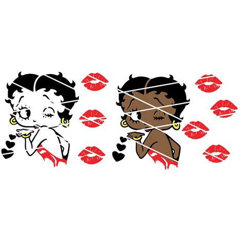 African American Betty Boop Blowing Kisses Etsy