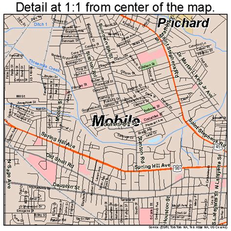 Street Map Of Mobile Al