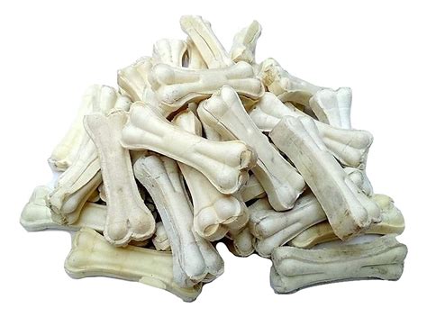 Buy Rvpaws Rawhide Bones For Dogs 6 Inch 1 Kg Pack Pressed Bones For