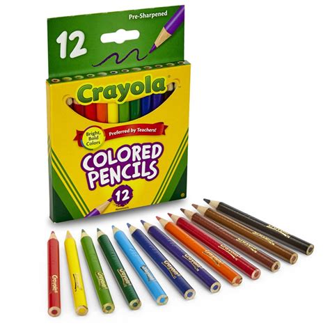 Crayola Short Colored Pencils 12pack Bin4112 Crayola Llc