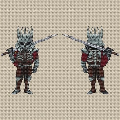 The Witcher Eredin Cross Stitch Pattern Code Ybp 052 Your Briar Patch