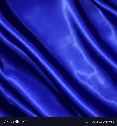 Blue Fabric Satin Texture For Background Vector Image