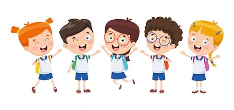 Students In School Cartoon
