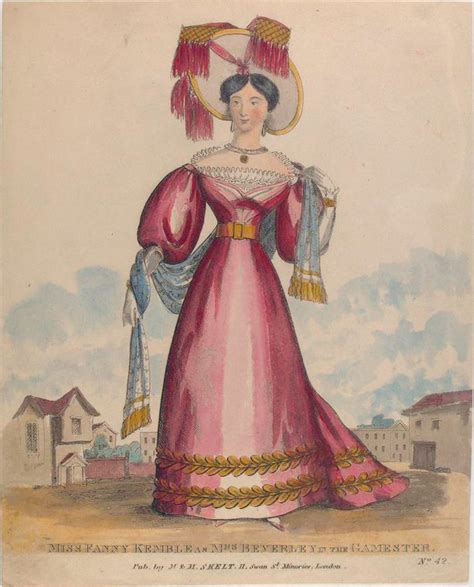 Miss Fanny Kemble As Mrs Beverley In The Gamester Nypl Digital