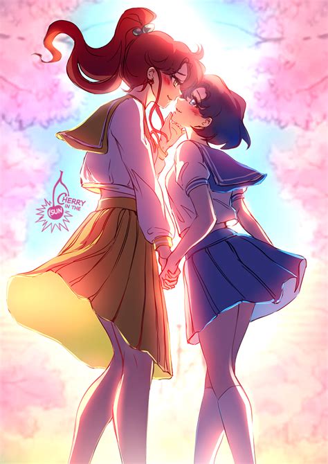 Mizuno Ami And Kino Makoto Bishoujo Senshi Sailor Moon Drawn By Cherry In The Sun Danbooru