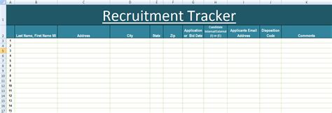 Job Candidate Tracker Template Excel Download Exceltemple