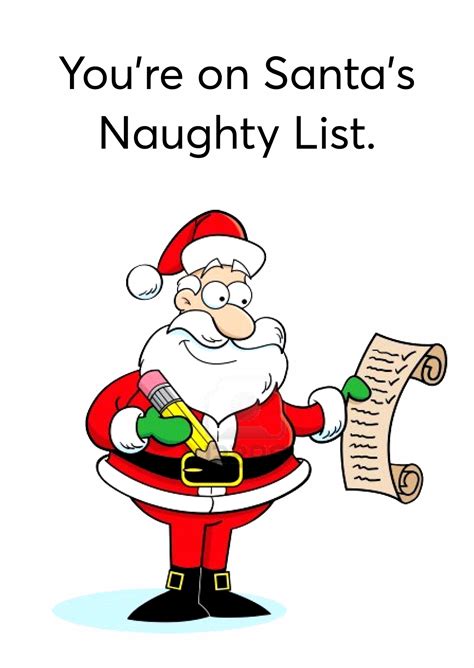 free postcard you re on santa s naughty list masterbundles