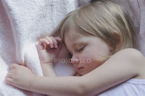 Little Girl Sleeping Sweet Dream — Child Pretty Stock Photo 137192474