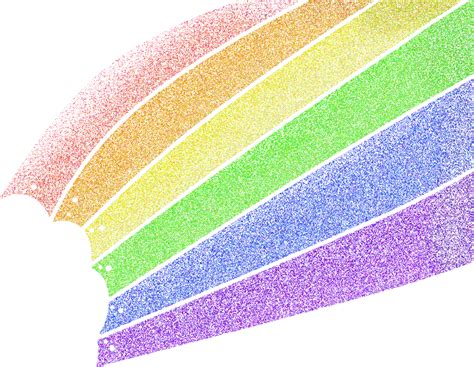 Download High Quality Rainbow Clipart Glitter Transparent Png Images