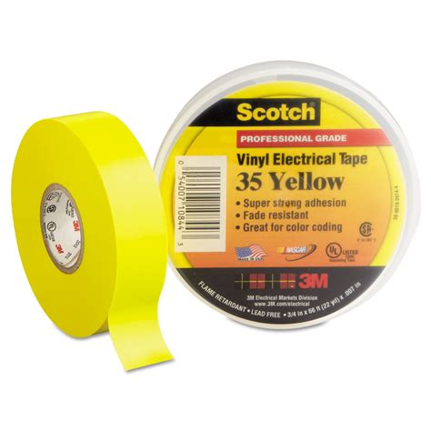 Scotch 35 Vinyl Electrical Color Coding Tape By 3m Mmm10844