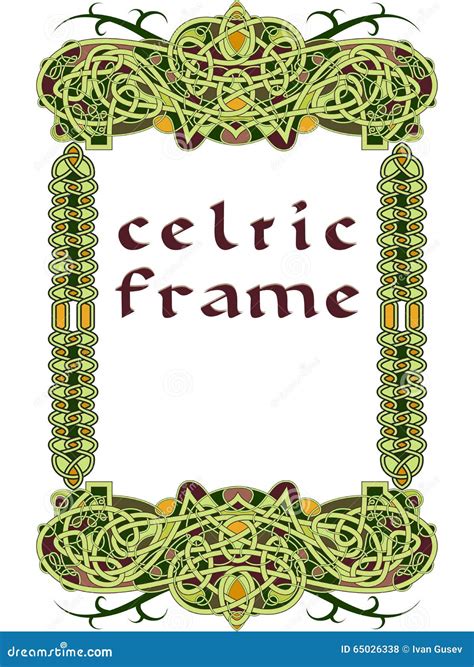 Frame In Celtic Style A Stock Vector Illustration Of Celtic 65026338