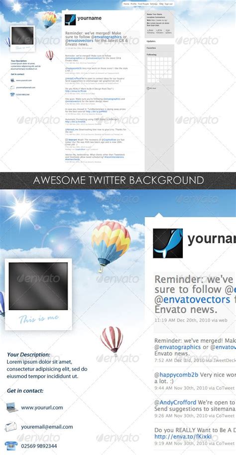 Twitter Background Twitter Backgrounds Twitter Template Webpage Design