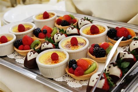 Dessert Tray Stock Image Image Of Raspberries Tuxedo 3285291