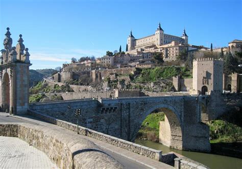 Breathtaking View Of The Castles In Alcazar De Toledo Spain Stock Photo