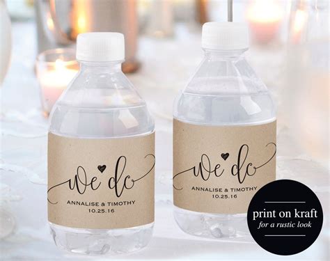 Download Wedding Water Bottle Label Water Bottle Label Printable | Etsy | Water bottle labels wedding ...