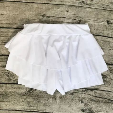 Summer Women Layered Ruffled Frill Skorts High Waisted Party Mini Skirt Shorts Ladies Womens